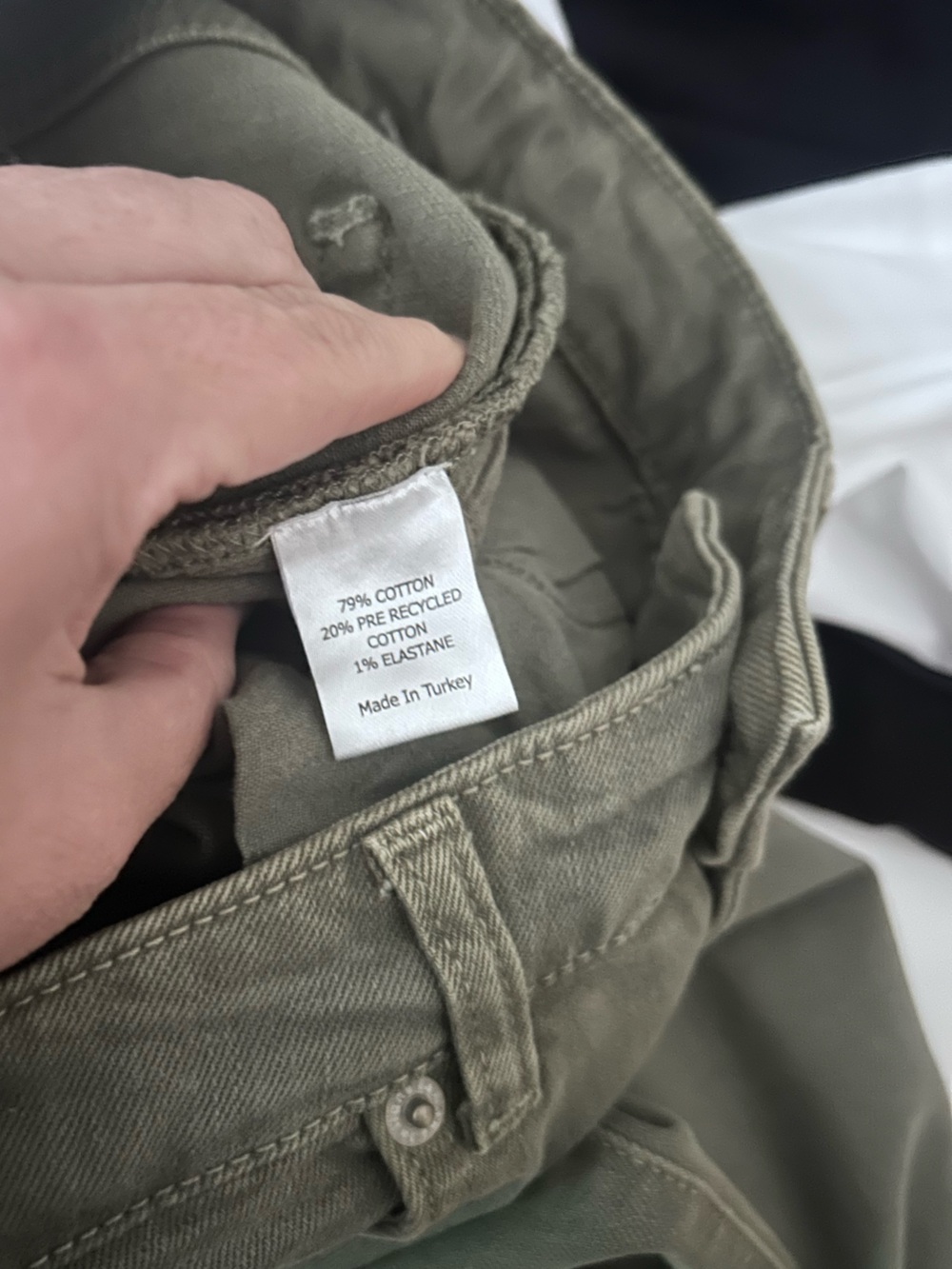 La Ligne Sage Green Meredith High-Rise Cropped Flare Jeans Sz 24 - Picture 5 of 10
